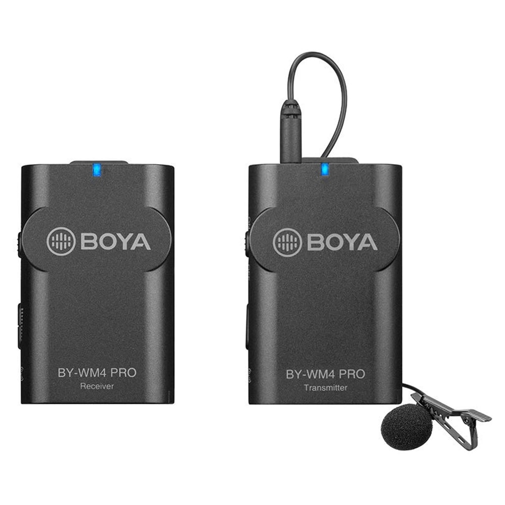 Радиосистемы для ТВ Boya BY-WM4 Pro многофункциональный двухканальный беспроводной микрофон bomge беспроводной ручной микрофон