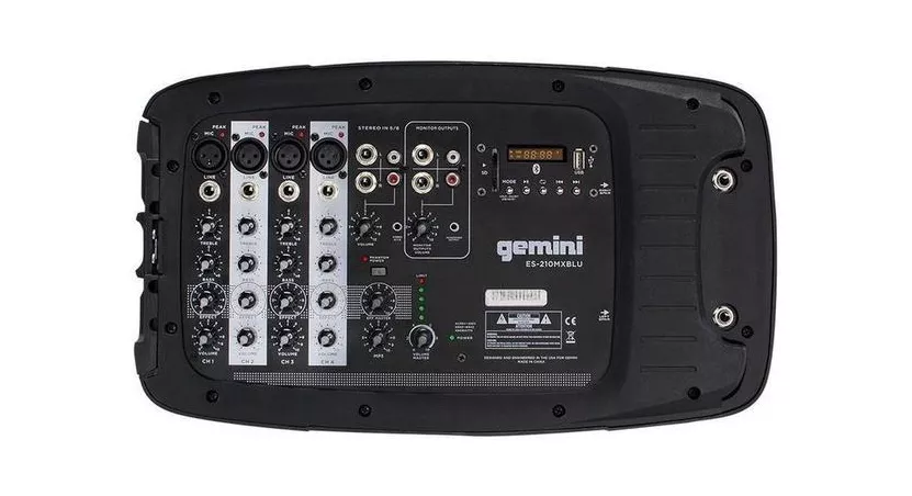 Портативные акустические системы Gemini ES-210MXBLU-ST, цвет черный, размер 1 - фото 6