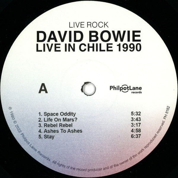 Рок Not Now Music BOWIE DAVID - LIVE IN CHILE 1990 (LP) - фото 5