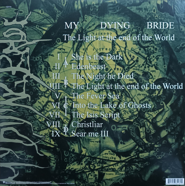 Металл Peaceville My Dying Bride - The Light At The End Of The World (Black Vinyl 2LP) - фото 5