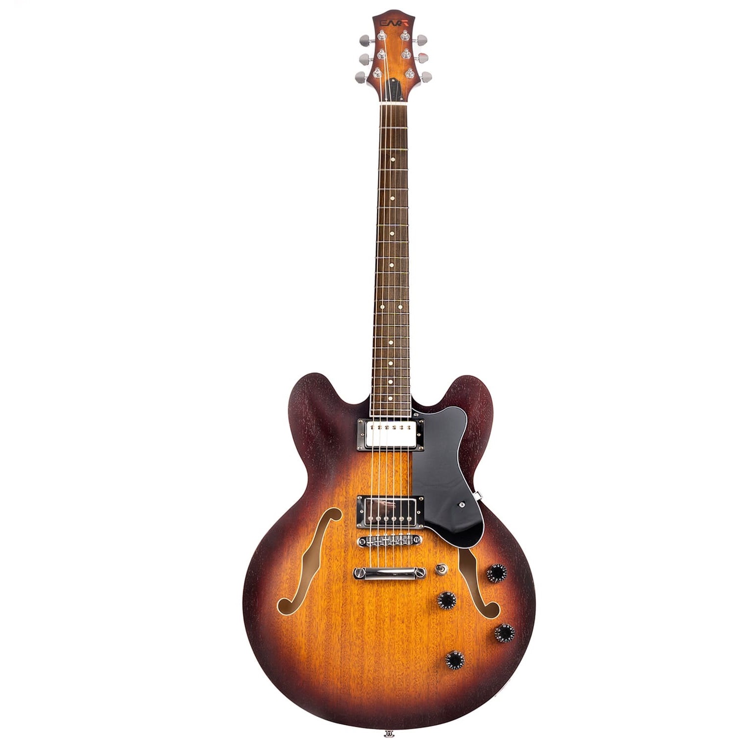 Полуакустические гитары Eart E-335 Brown Sunburst m2 гитарный резонансный звукосниматель резонансный звуковой звукосниматель для гитары