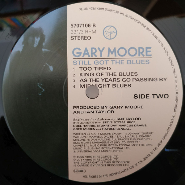 Рок UMC/Island UK/MCA Gary Moore, Still Got The Blues (2016 Reissue) - фото 5