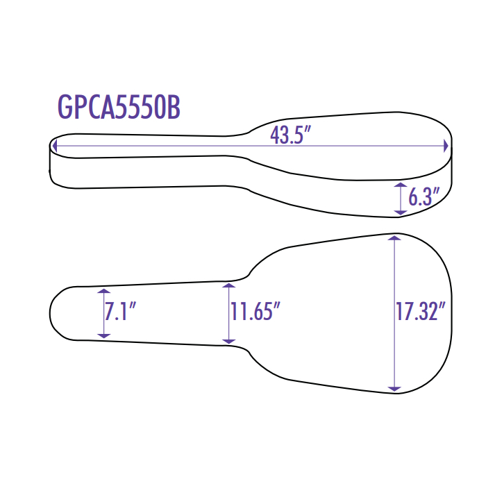 Чехлы для гитар OnStage GPCA5550B, цвет черный - фото 2