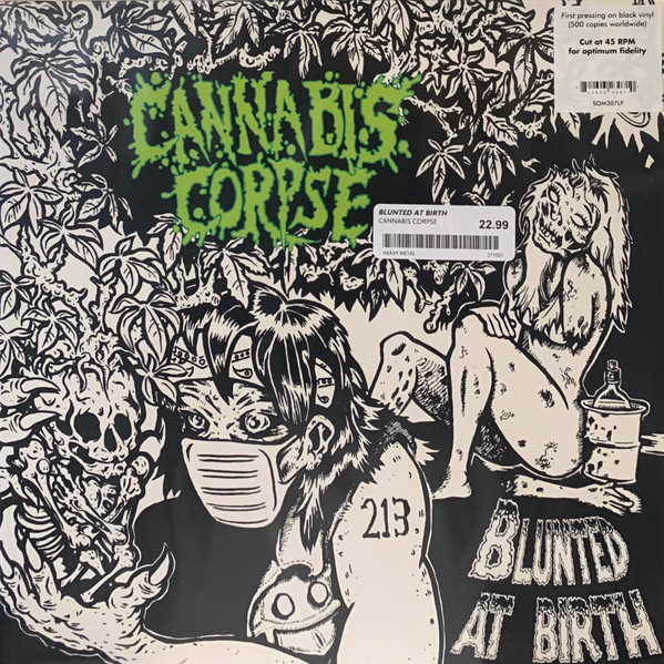Металл IAO Cannabis Corpse - Blunted At Birth (Black Vinyl LP) bruce dickinson accident of birth 2 cd