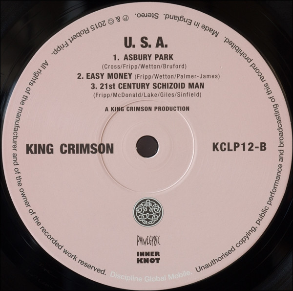 Рок Discipline Global Mobile King Crimson - USA (Black Vinyl LP) - фото 4