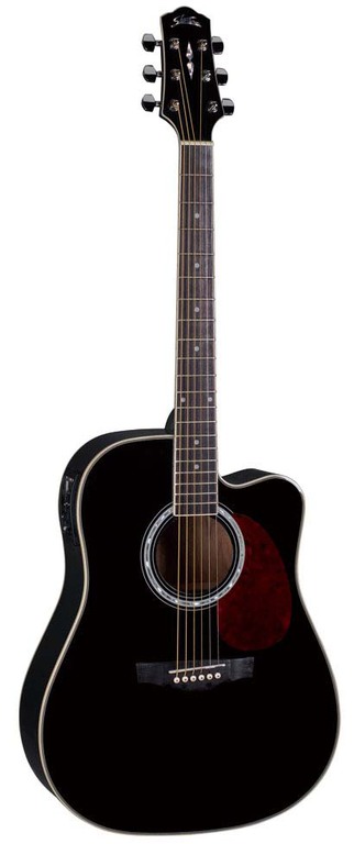 Акустические гитары Naranda DG220CEBK акустическая гитара с вырезом 95 см