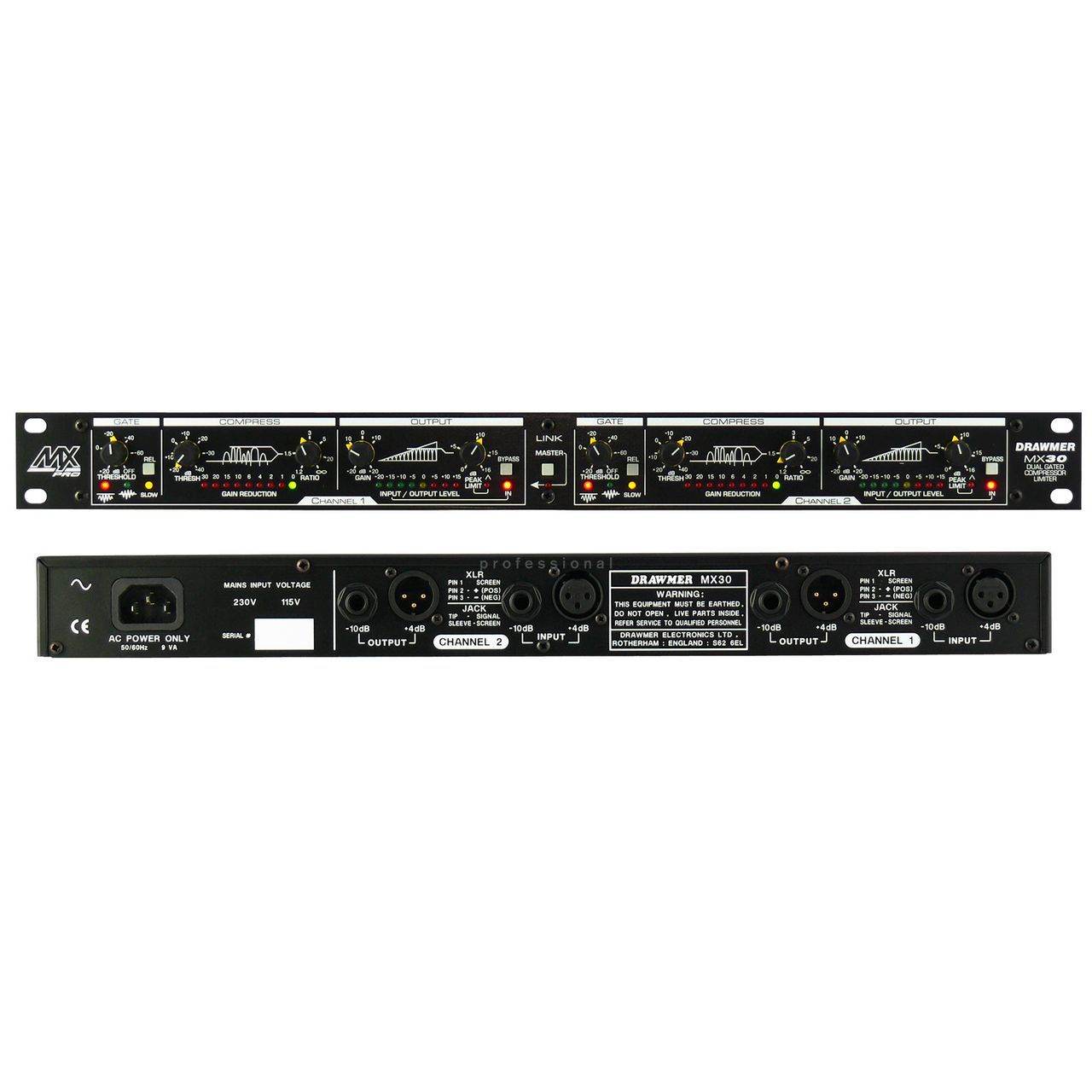 Лимитеры, компрессоры, гейты DRAWMER MX-30 лимитеры компрессоры гейты warm audio wa76