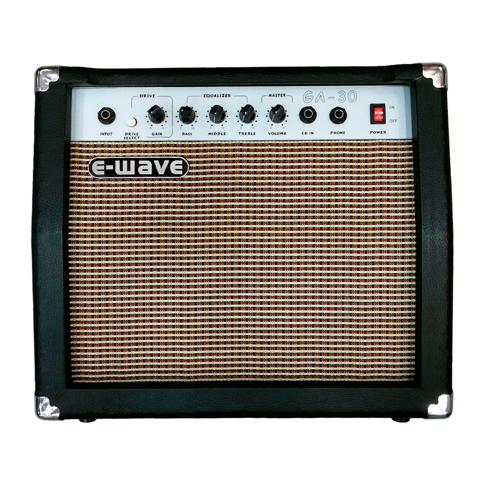 Гитарные комбо E-WAVE GA-30 cherub gt 4 g tone 3 полосный эквалайзер эквалайзер предусилитель для акустической гитары пьезодатчик светодиодный тюнер