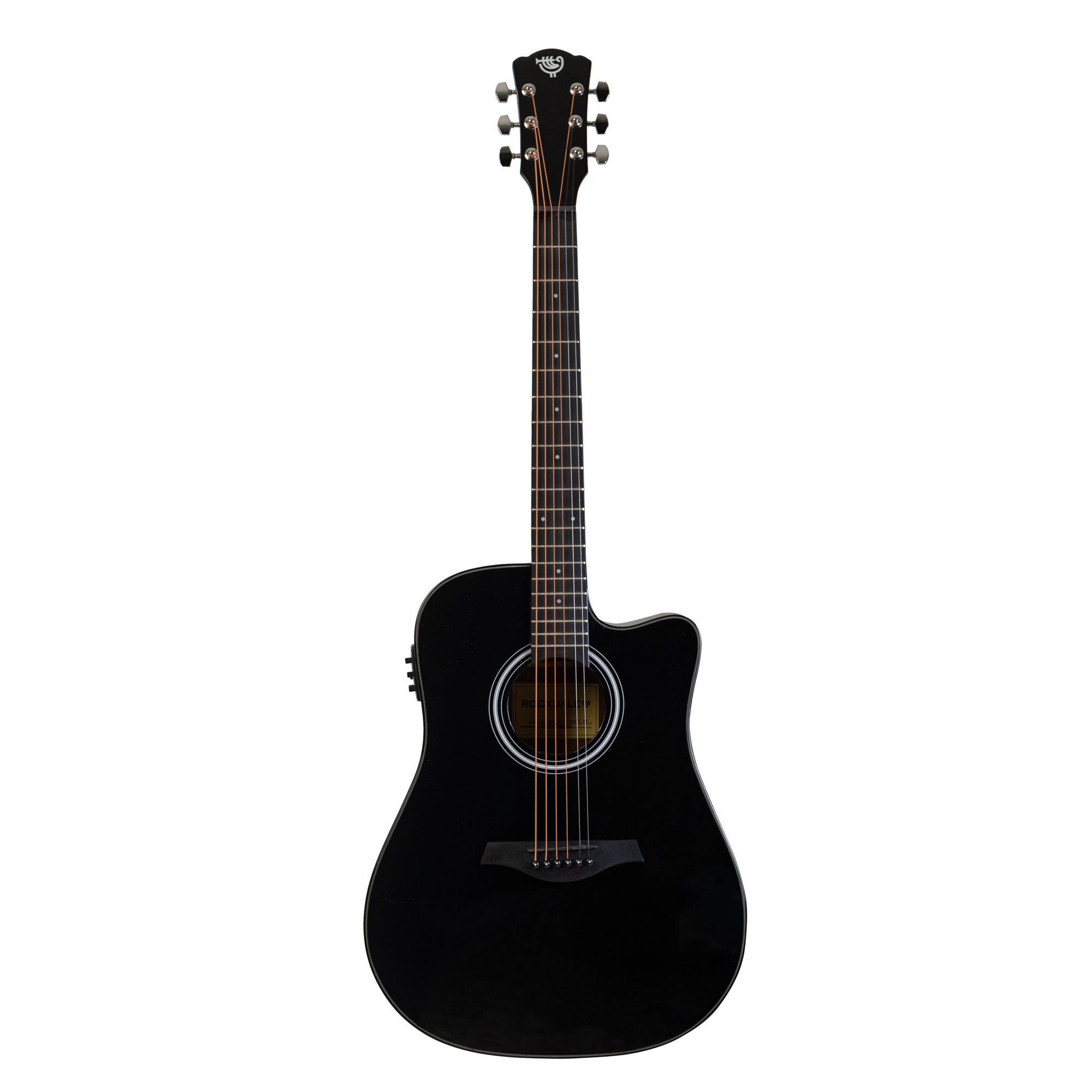 Электроакустические гитары ROCKDALE Aurora D5-E Gloss C BK электрогитары clevan cp 33frtwr gloss