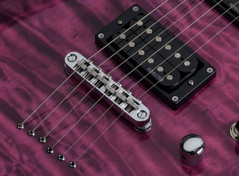 Электрогитары Schecter C-6 PLUS EM, цвет фиолетовый, размер Jumbo - фото 5