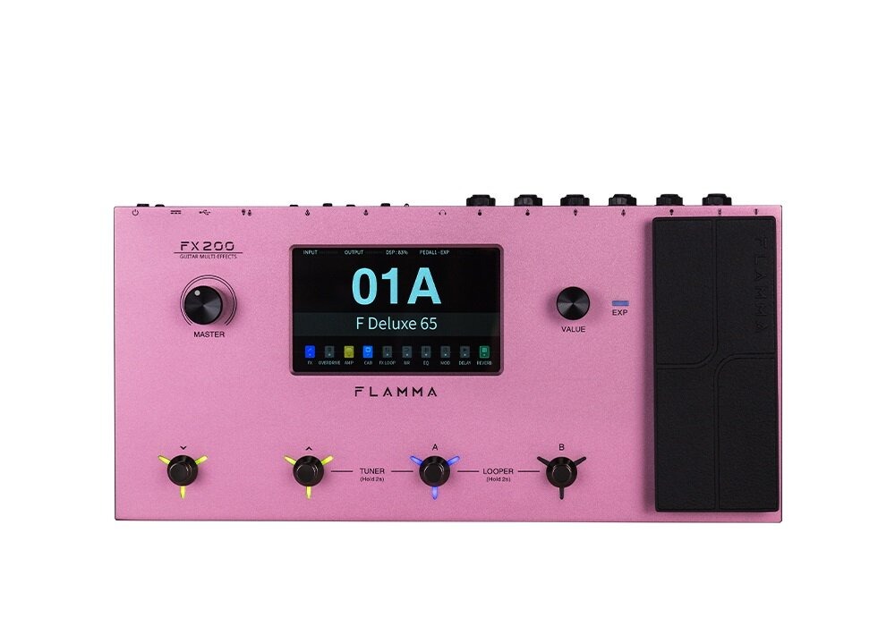 Процессоры эффектов и педали для гитары Flamma FX200-PK 1080p вид сзади видеорегистратор 9 66 дюймовый сенсорный экран автомобильный видеорегистратор видеорегистратор