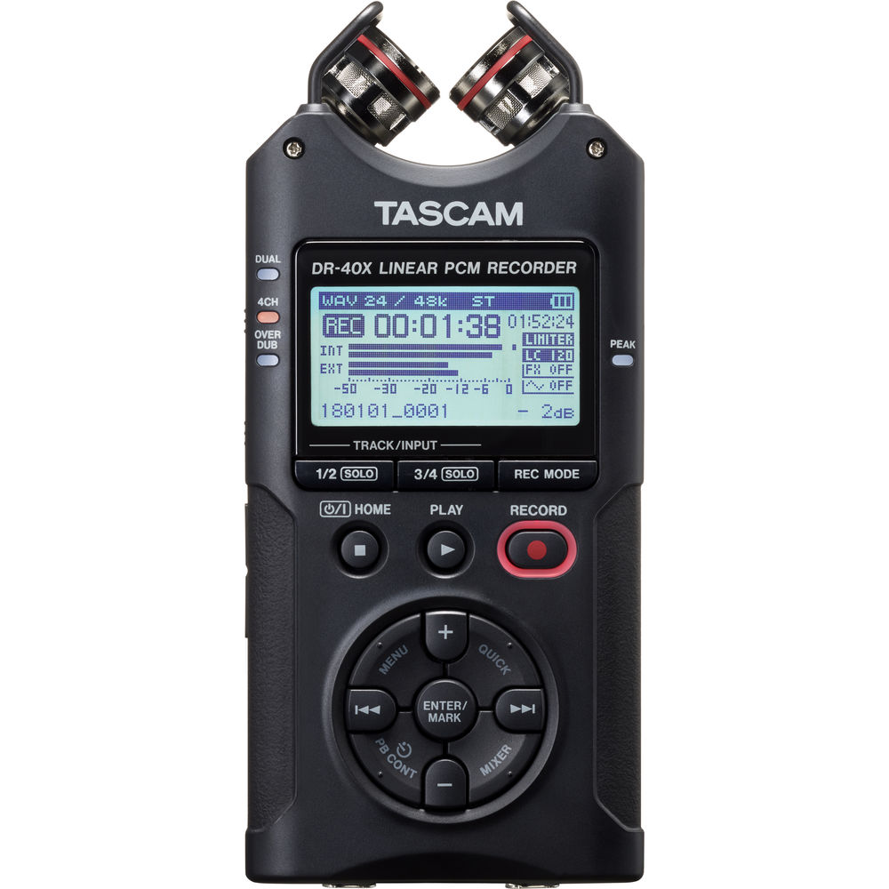 Цифровые рекордеры Tascam DR-40X цифровой диктофон spec rv 07 32 гб