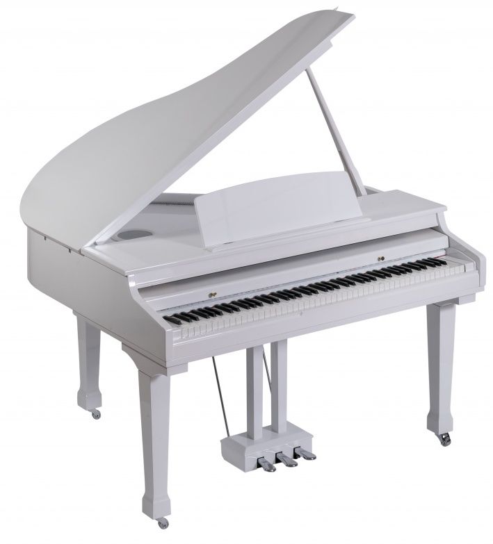 Цифровые пианино Orla Grand-500-WHITE клавиатура проводная cbr kb 120 полноразмерная usb 104 клавиши конструкция скелетон длина кабеля 1 8 м