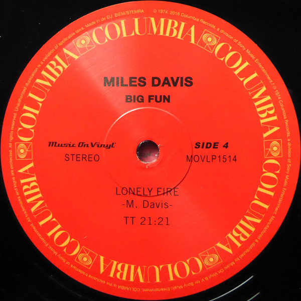 Джаз Universal US Miles Davis - Big Fun (Black Vinyl 2LP) - фото 6