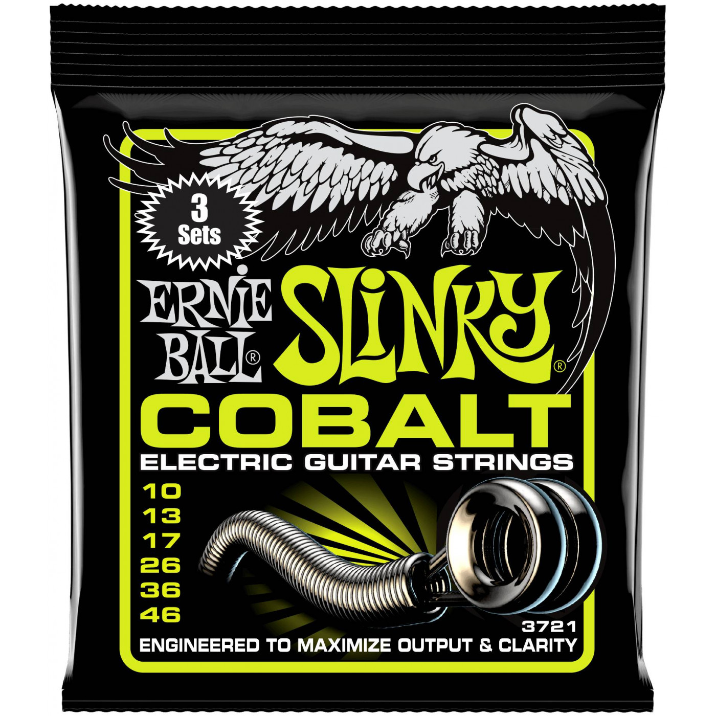 Струны Ernie Ball 3721 Regular Slinky Cobalt струны ernie ball 2816 slinky cobalt flatwound regular