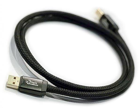 USB, Lan Black Rhodium Light USB A-B 1,5 m, цвет черный - фото 1