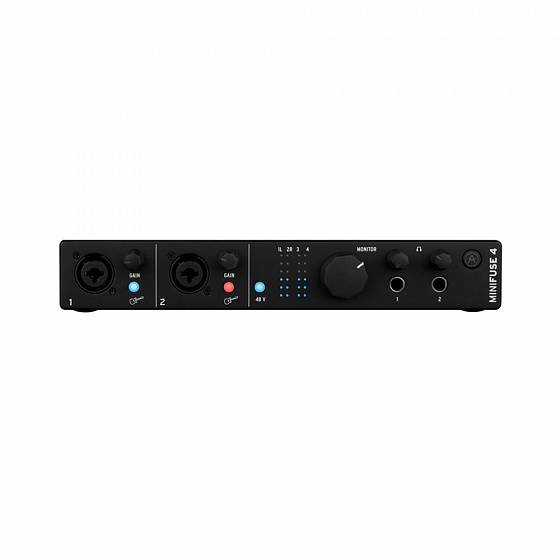 Аудиоинтерфейсы для домашней студии Arturia MiniFuse 4 Black кабели с разъемами gs pro 12g sdi bnc bnc black 30 метров