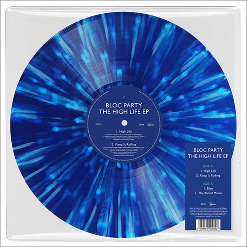 Электроника Warner Music Bloc Party - The High Life (EP) (RSD2024, Blue Splatter Vinyl LP) mmk hair color wax strong and hold unisex gold color hair clay temporary hair dye for men and women styling in party festival