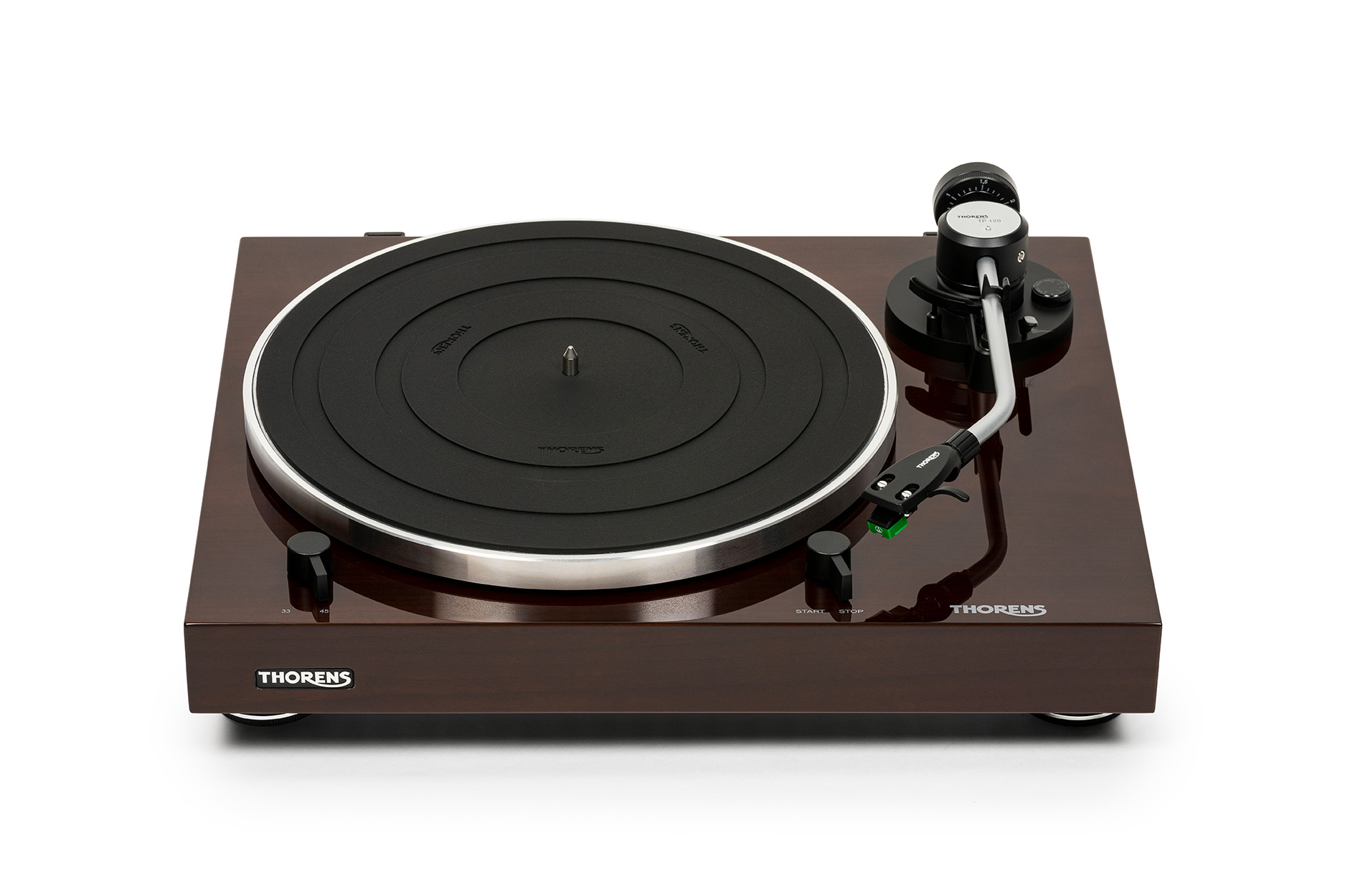 Проигрыватели винила Thorens TD 204 walnut high gloss, цвет черный - фото 9