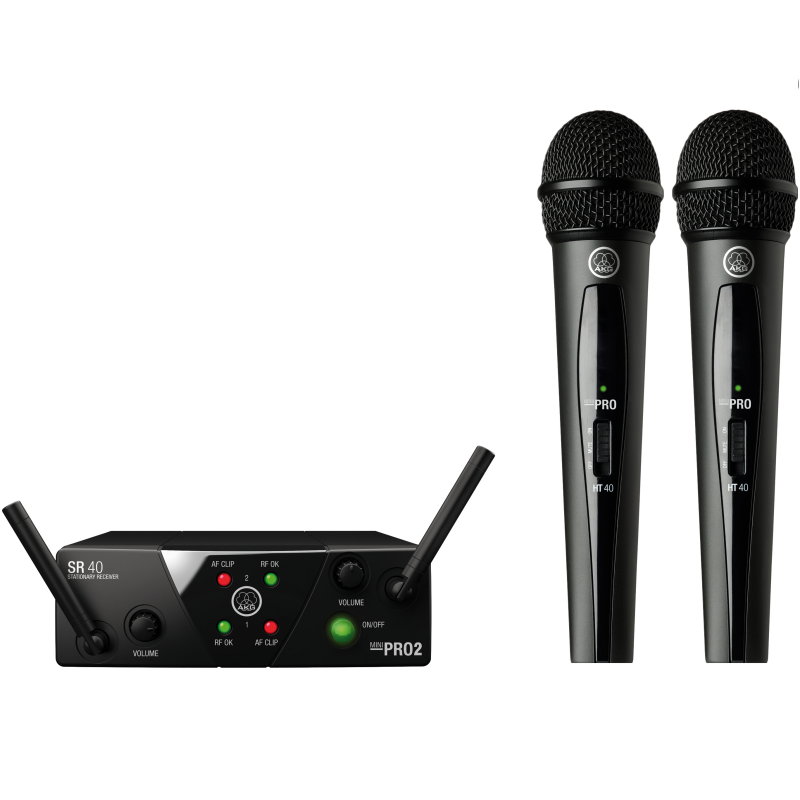 Радиосистемы с ручным микрофоном AKG WMS40 Mini2 Vocal Set US25AC (537.5/539.3)