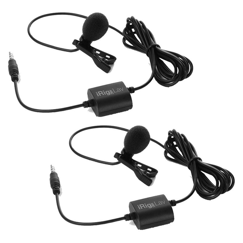 Петличные микрофоны IK Multimedia iRig Mic Lav 2 Pack микрофоны для тв и радио ik multimedia irig mic video bundle