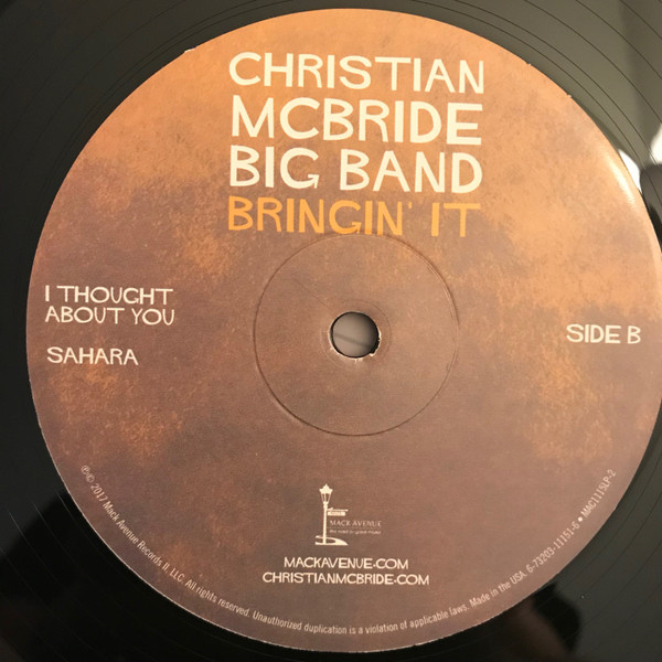 Хип-хоп IAO Christian McBride - Bringin' It (Black Vinyl 2LP) - фото 9