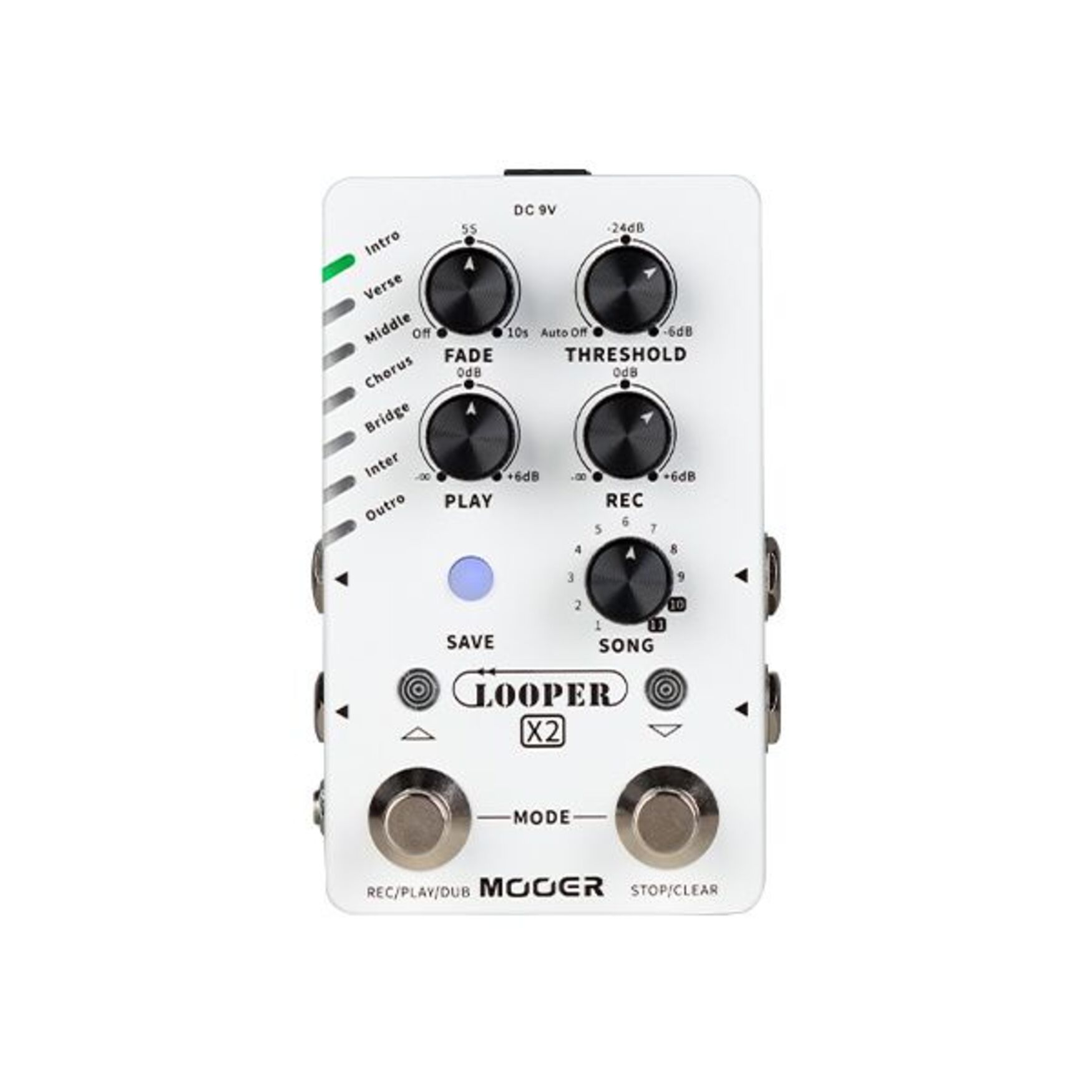 Процессоры эффектов и педали для гитары Mooer Looper X2 процессоры эффектов и педали для гитары mooer pb 10