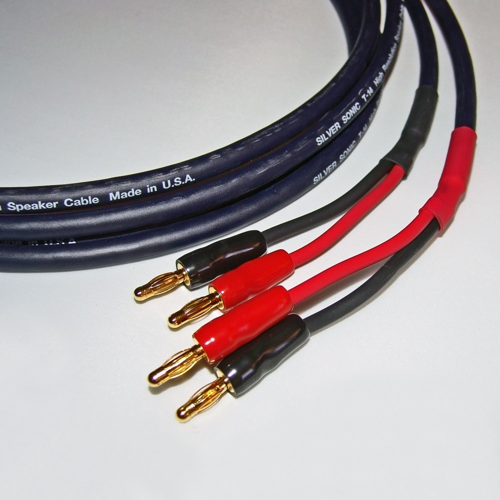Кабели акустические с разъёмами DH Labs T-14 speaker cable single wire(2x2), banana 2,5m