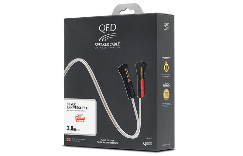Кабели акустические с разъёмами QED SILVER ANN XT Pre-Terminated Speaker Cable 3.0m QE1432 кабели акустические с разъёмами real cable 3d tdc 3 0m