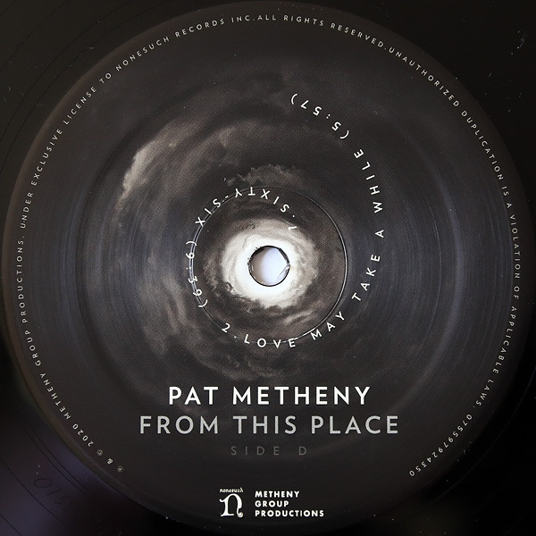 Джаз WM PAT METHENY, FROM THIS PLACE (Black Vinyl) - фото 10