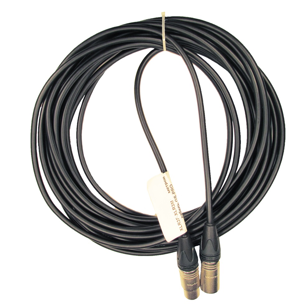 Кабели с разъемами GS-PRO XLR3F-XLR3M (black) 20 метров кабели с разъемами gs pro 12g sdi bnc bnc white 30 метров