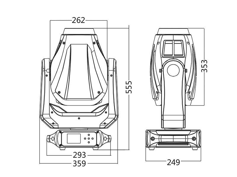 Вращающиеся головы Silver Star SS660SC02 PLUTO 600 PROFILE MK2 - фото 6