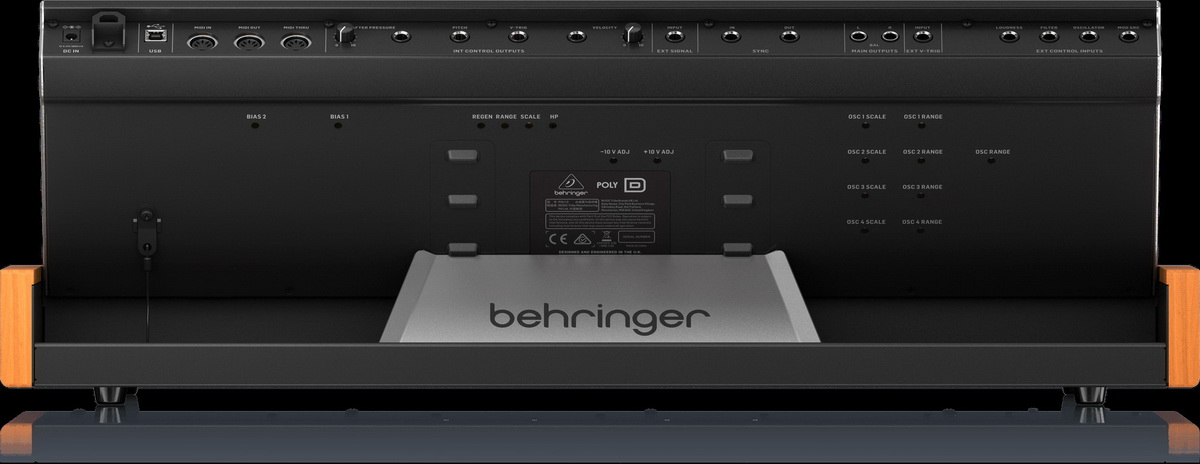 Синтезаторы Behringer Poly D, цвет оранжевый/чёрный - фото 5