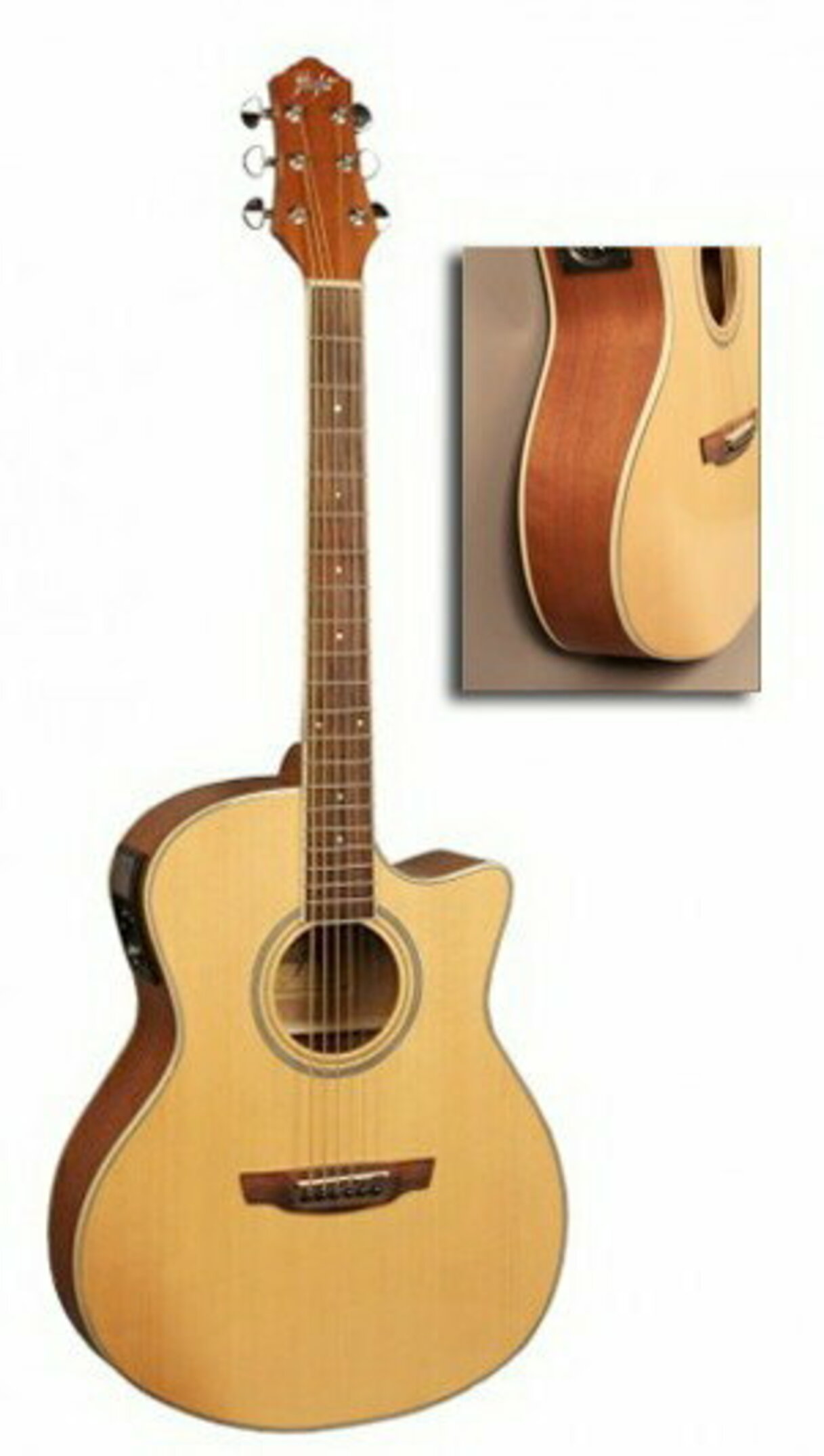 Акустические гитары Flight AG-210C NA акустический струнный инструмент система пикап пикап 3 датчики 6 35 мм для гитары мандолина укулеле