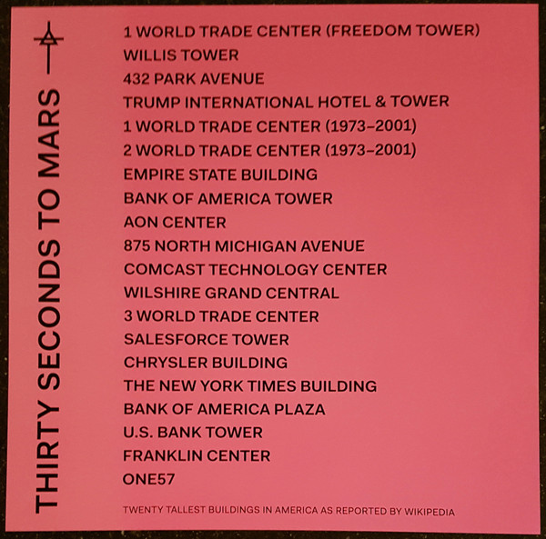 Рок Interscope Thirty Seconds To Mars, AMERICA - фото 8