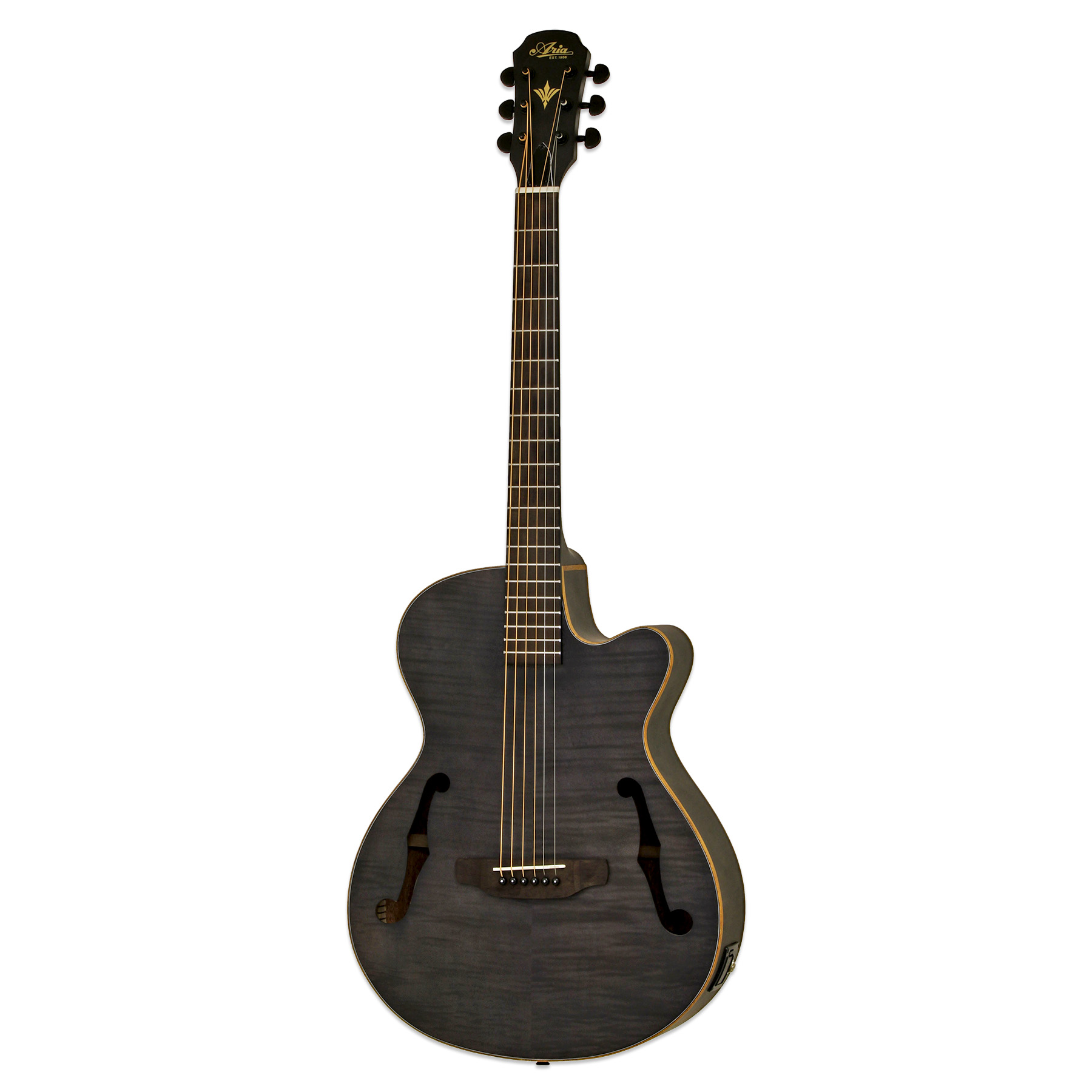 Электроакустические гитары Aria FET-F2 STBK cherub g tone 3 полосный эквалайзер эквалайзер акустическая гитара предусилитель пьезо пикап светодиодный тюнер