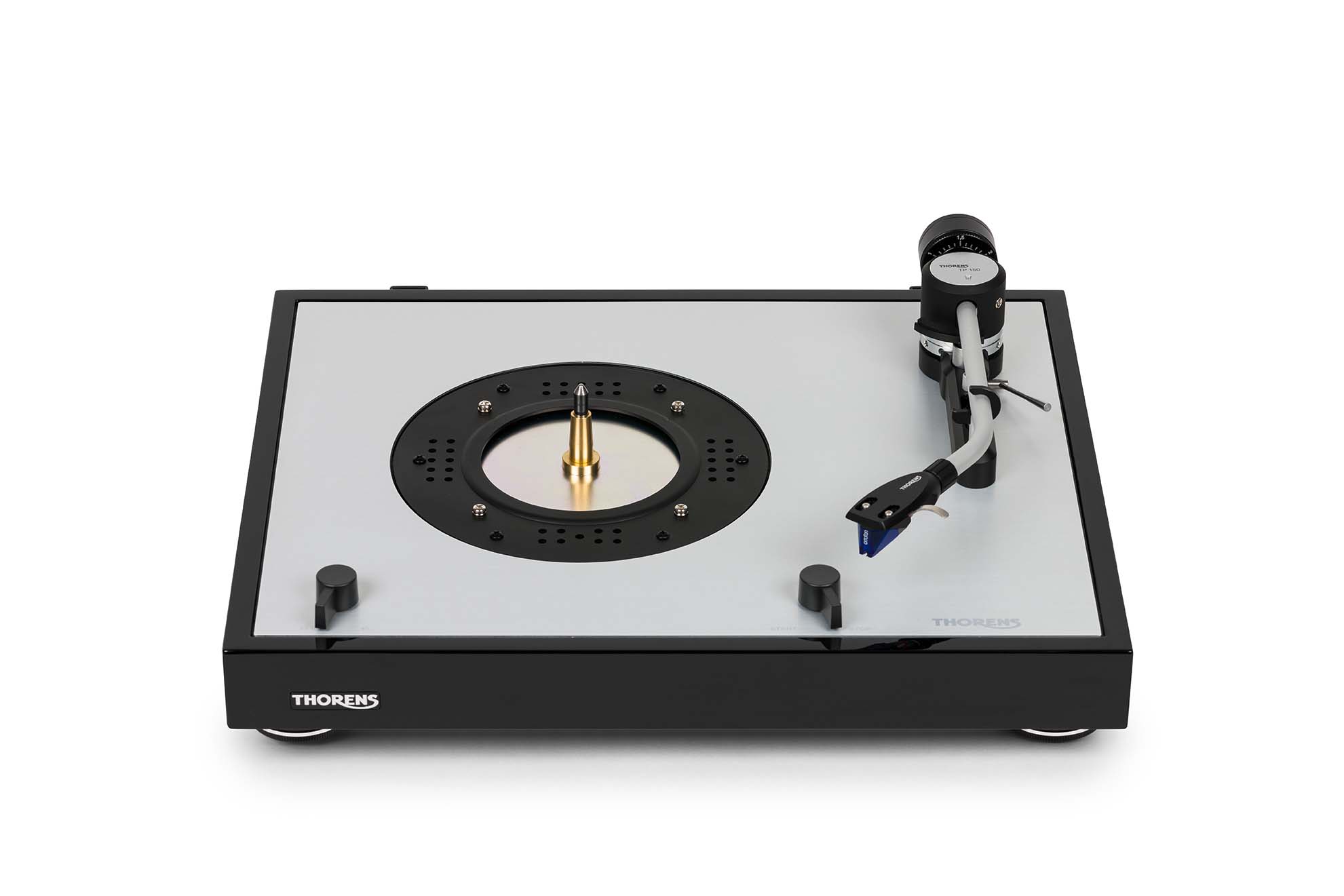 Проигрыватели винила Thorens TD 403 DD piano black, цвет серебристый/серый - фото 9