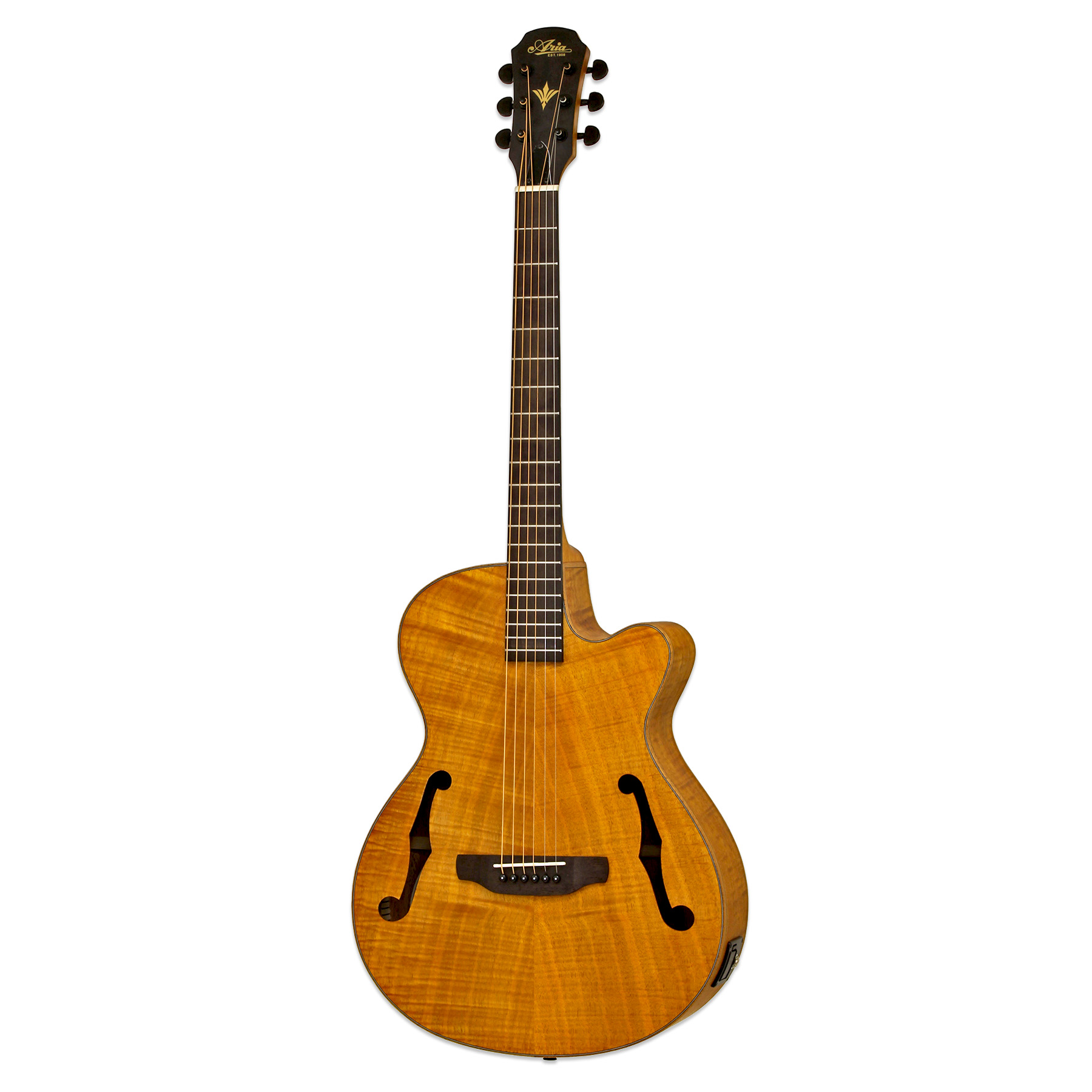 Электроакустические гитары Aria FET-F2 STBR joyo eq mp3 3 полосный эквалайзер система акустическая гитара предусилитель эквалайзер эквалайзер пьезо звукосниматель жк тюнер усилитель