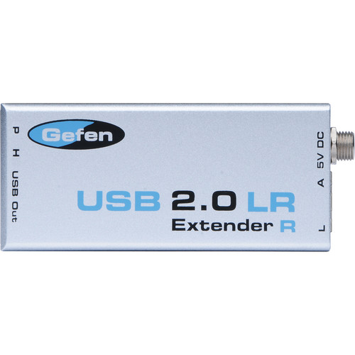 Удлинители интерфейсов Gefen EXT-USB2.0-LR аксессуар гарнизон usb 2 0 am bm 1 8m gcc usb2 ambm 1 8m