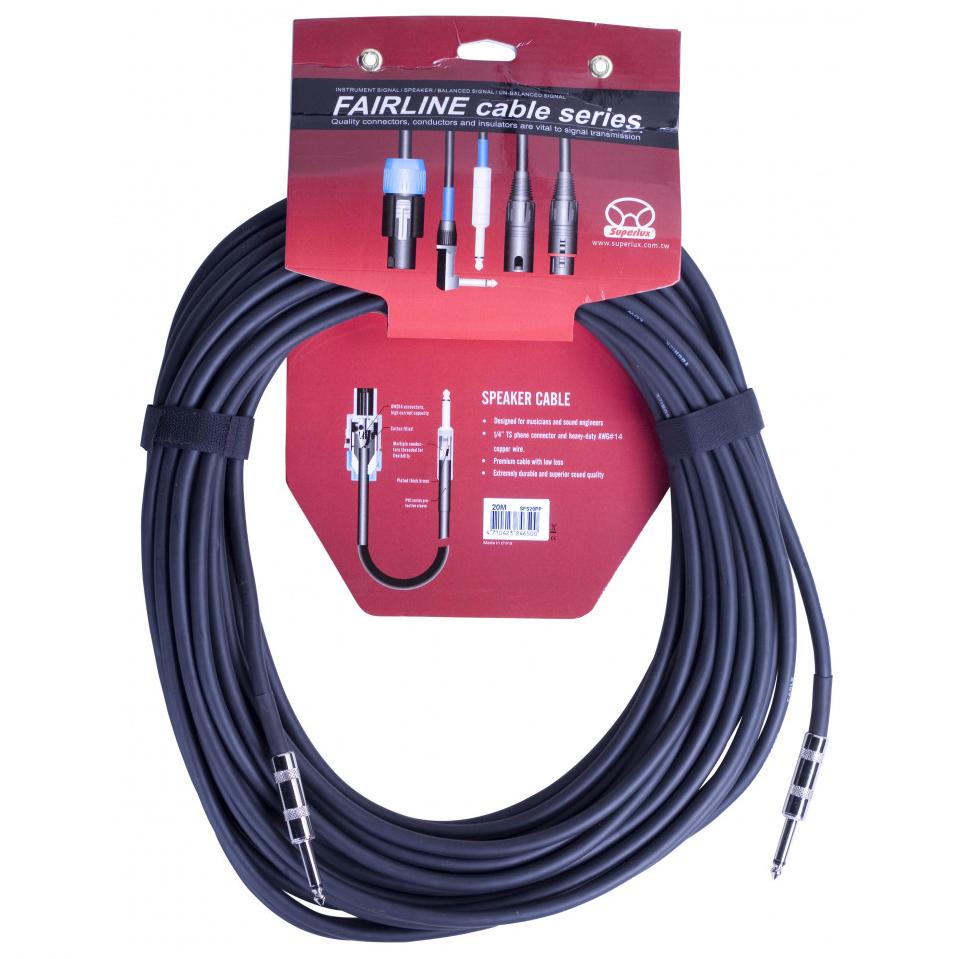 Кабели с разъемами Superlux SFS20PP акустический белый спикерный кабель 2х1 306mm2 procast cable swh 16 ofc 1 306 100 м