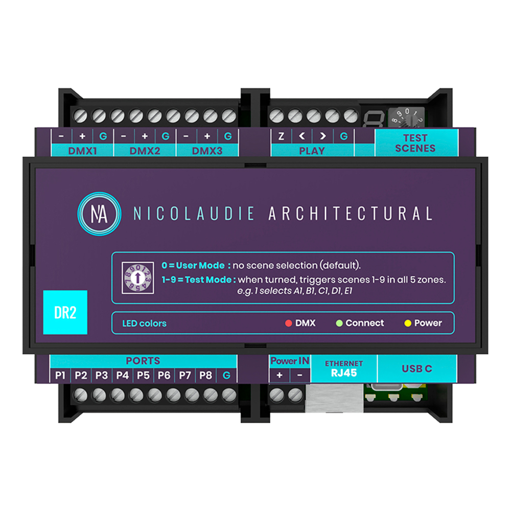 Пульты и контроллеры Nicolaudie Architectural DINA-DR2 пульты и контроллеры nicolaudie architectural stick cw4 black