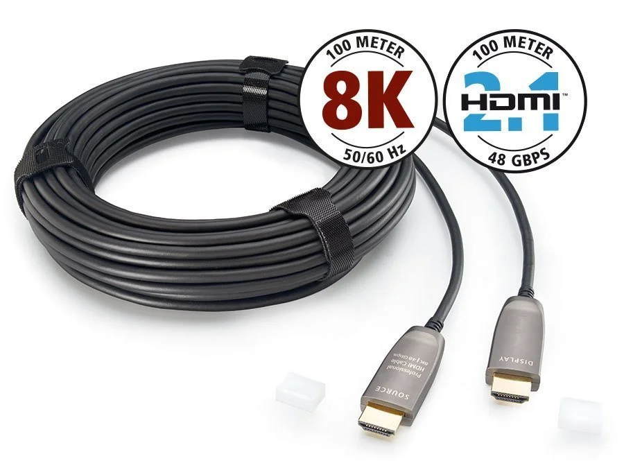 HDMI кабели Eagle Cable Profi HDMI 2.1 LWL, 120 Hz, 2 m, 313245002 hdmi кабели real cable hd ultra 2 0m