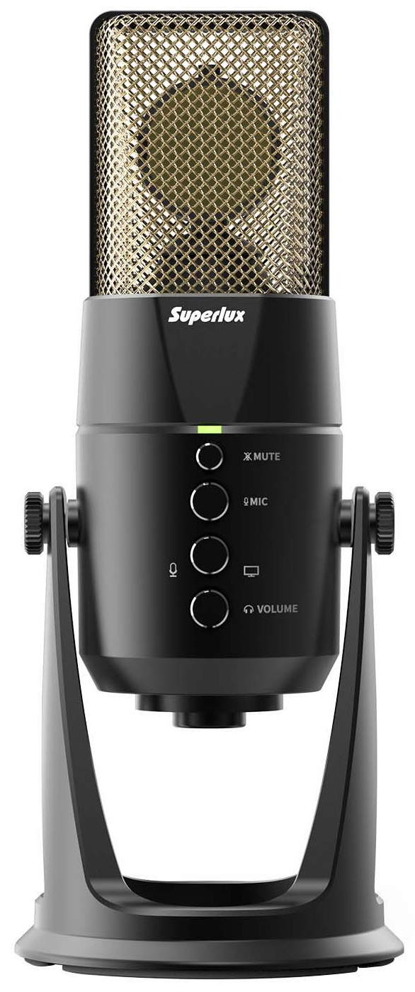 USB микрофоны, Броадкаст-системы Superlux L401U цифровой usb микрофон takstar gx1 с rgb подсветкой plug and play амортизирующий настольный проводной кардиоидный конденсаторный микрофон