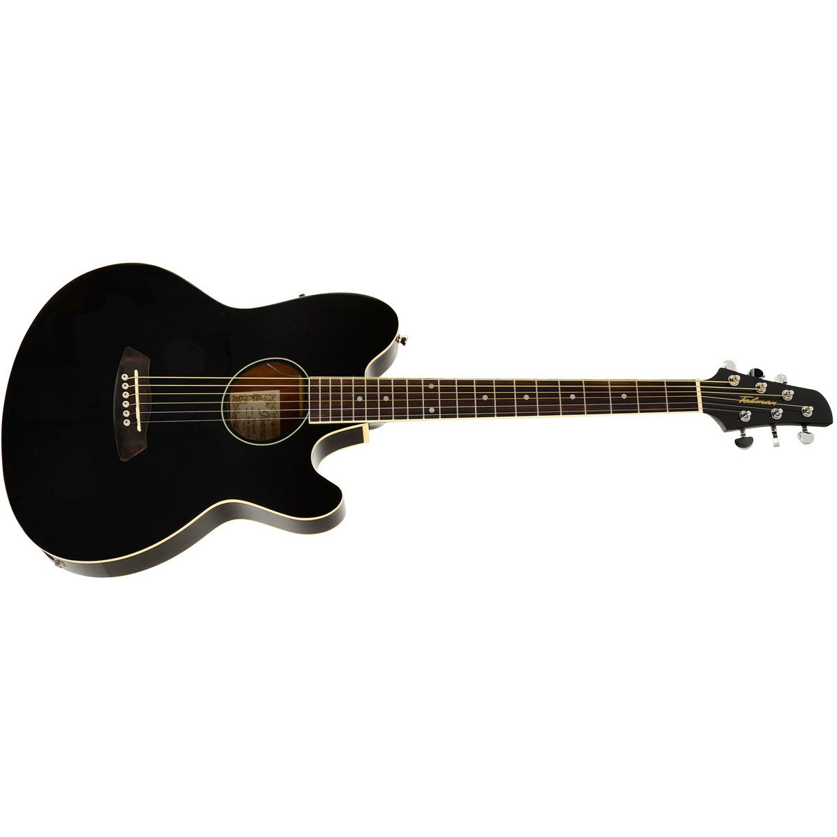 Электроакустические гитары Ibanez TCY10E-BK Black High Gloss, цвет черный - фото 10