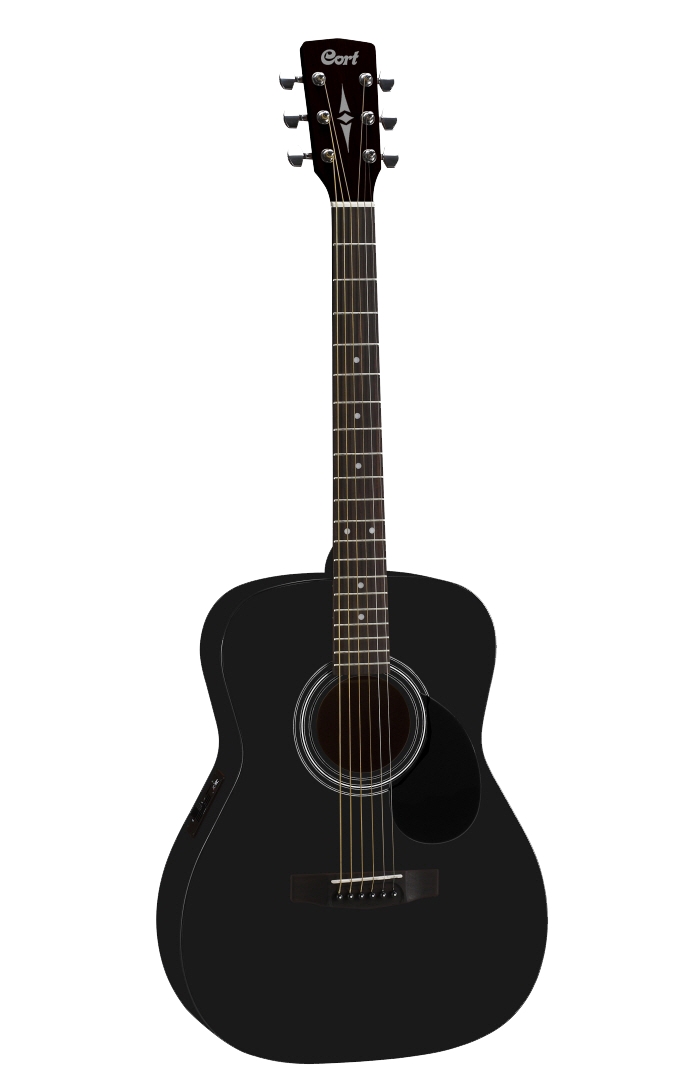 Электроакустические гитары Cort AF510E-BKS электроакустические гитары cort core dc amh opbb