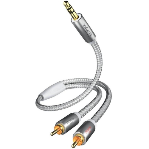 Кабели межблочные аудио In-Akustik Premium MP3 3.5mm <> 2RCA 1.5m #004100015 кабели межблочные аудио in akustik exzellenz extension audio cable 5 0m 6 3mm jack 6 3mm jack f 00604605