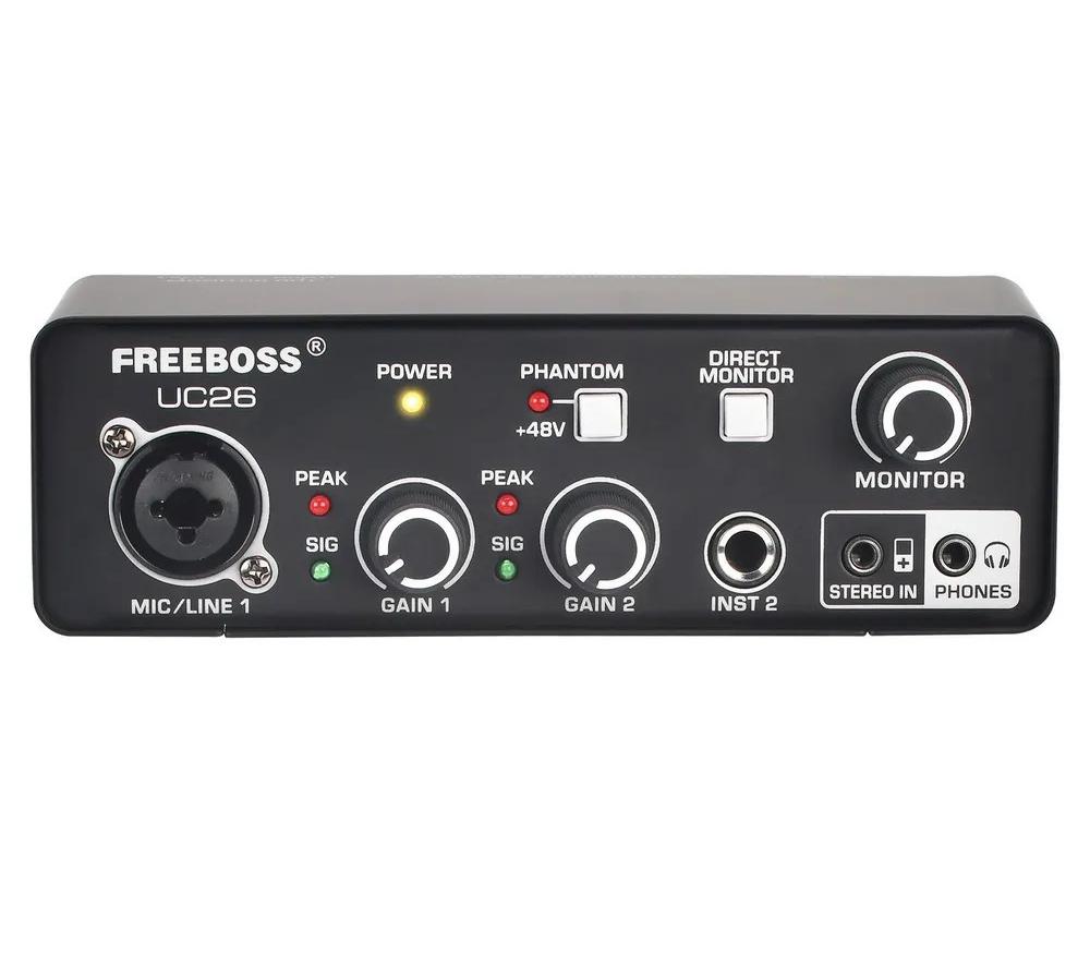 Аудиоинтерфейсы для домашней студии FreeBoss UC26