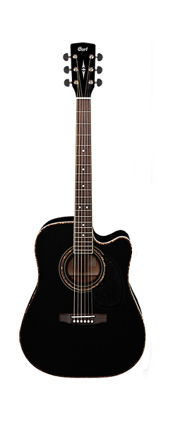 Электроакустические гитары Cort AD880CE-BK электроакустические гитары cort cec1 op