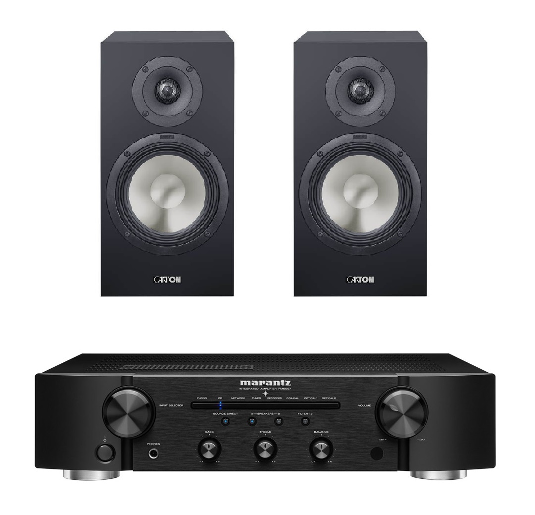 Комплекты 2-х канальные Marantz PM6007 + Canton GLE 30 Black