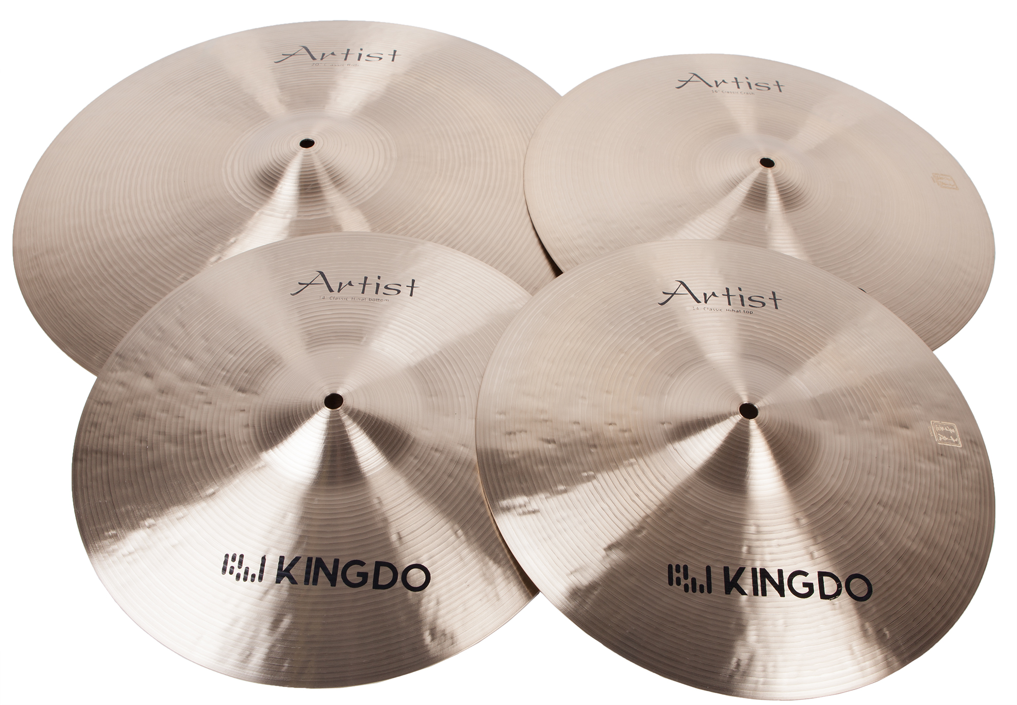 тарелки барабаны для ударных установок kingdo 14 sn8 hi hat Тарелки, барабаны для ударных установок KINGDO ARTIST CLASSIC SET 14